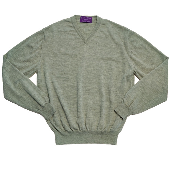 J Lawrence Khakis of Carmel Pullover Sweater Mens Sz L Merino Wool Cashmere Silk - Picture 1 of 12